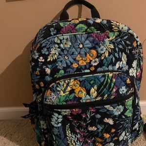 Vera Bradley Midnight Blue Floral Bookbag